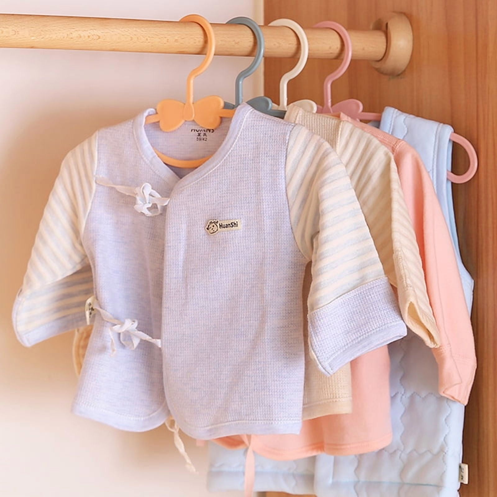 5-50Pcs Baby Hangers Plastic Kids Clothes Storage Hanger Rack for Nursery Children Hangers Toddler Infant Portable Coats Home