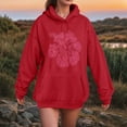 thumbnail image 5 of Pimfylm Graphic Hoodies Women Y2k Oversized Sweatshirt Long Sleeve Pullover Sweater Cute Hooded Preppy Top Shirts Red, XXXL, 5 of 6