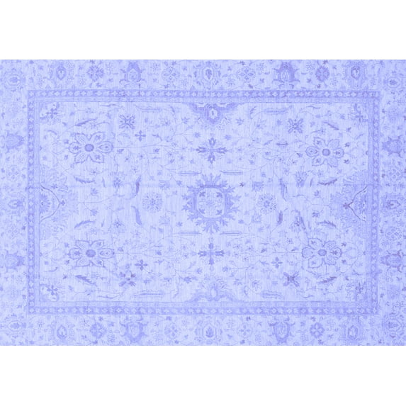 Ahgly Company Indoor Rectangle Oriental Blue Traditional Area Rugs, 4' x 6'