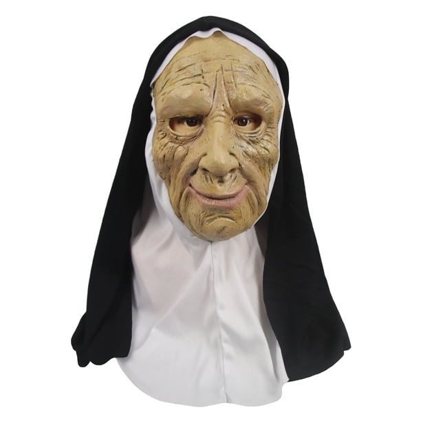 Máscara de monja aterradora para Halloween, disfraz de terror de Conjuring 2