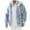 Light Blue, variant on ZUKMRJPC Mens Winter Warm Coats Fluffy Fleece Color Block Open Front Cardigan Full Zip Up Hooded Outwear Soft Comfy Thicken Jacket