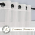 thumbnail image 2 of Sheer Curtains es Long with Eyelet Sheers Window Curtains Panels Privacy Light Filtering Voile Grommet Top Drapes for Living Room/Hotel Rideaux ( Wide ), 2 of 8