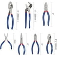 thumbnail image 4 of WORKPRO 7-piece Pliers Set with Groove Joint, Long Nose, Slip Joint, Linesman, and Diagonal Pliers for DIY & Home Use, 4 of 9