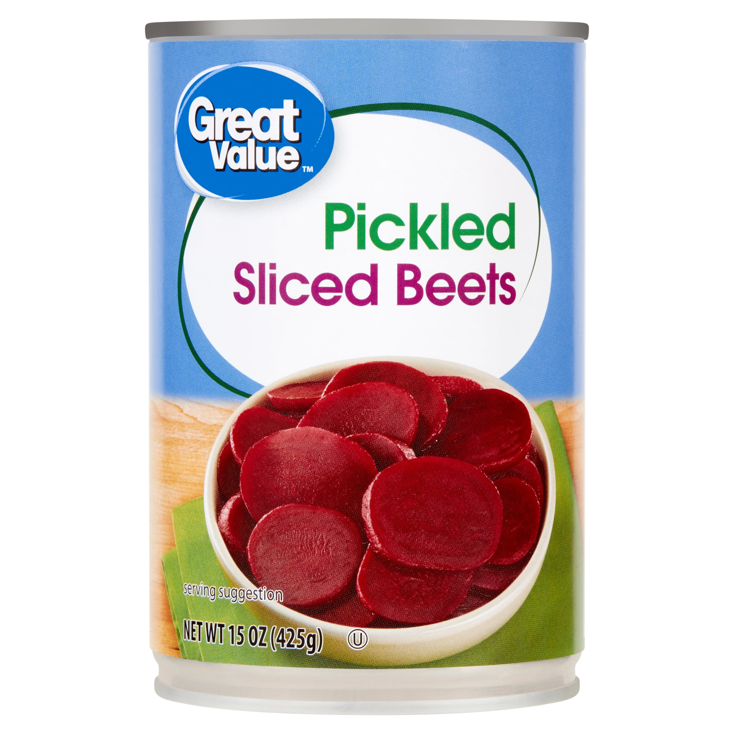Great Value Pickled Sliced Beets 15 oz, Gluten-Free, Sweet and