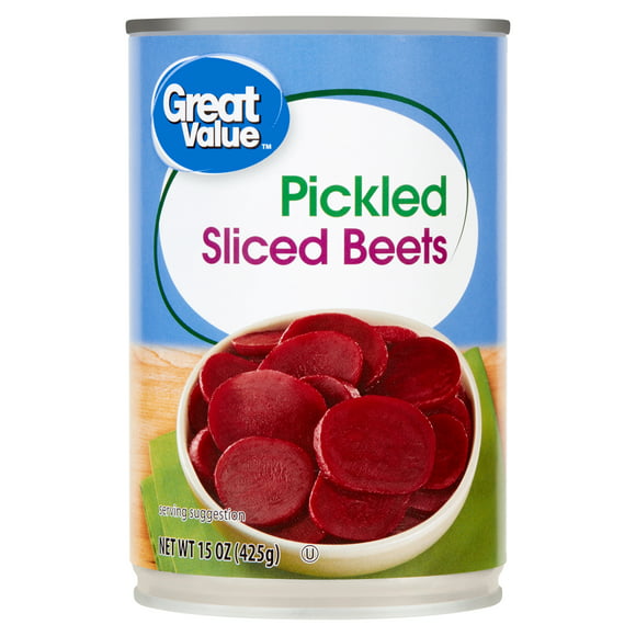 Great Value Pickled Sliced Beets, Gluten-Free, 15 oz