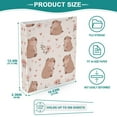thumbnail image 5 of Cute Capybaras 3 Ring Hardcover Binders 1.5in Round Rings for Letter-Size Folder Paper Organizer Pockets for Office Student Recipe, 5 of 9