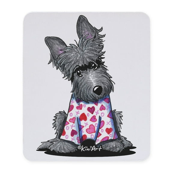 CafePress - Pjs Scottie Terrier Mousepad - Non-slip Rubber Mousepad, Gaming Mouse Pad