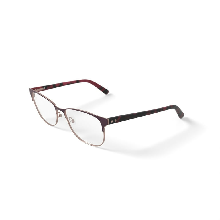Walmart Women's MK10412 Browline Prescription Eyeglasses with Case