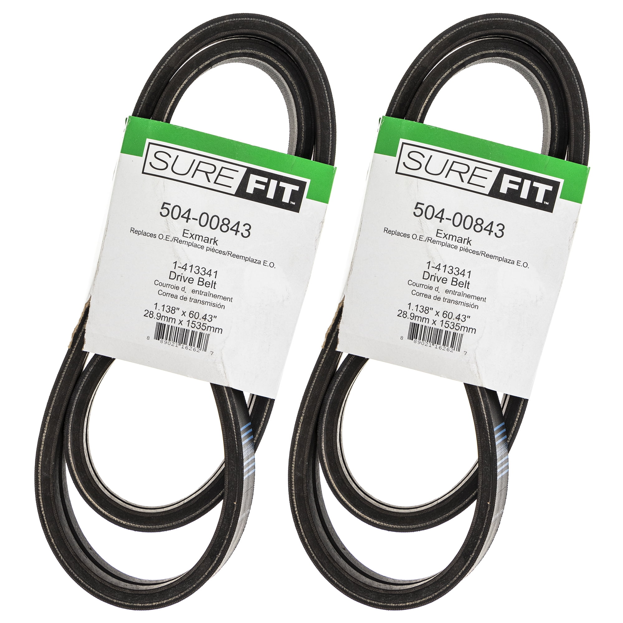SureFit Drive Belts Replacement for Exmark 1413341 36" 48" 52" Decks