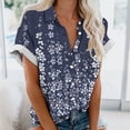 thumbnail image 2 of Birdeem Blouses pour Femmes Blouse Décontractée Imprimée à Manches Courtes, 2 of 12