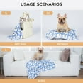 thumbnail image 4 of HOMEIORA 2 Pack Pet Blankets, Super Soft Fluffy Premium Fleece Pet Blanket, Flannel Blanket for Dog Puppy Cat, Paw Pattern, 23" x 16"., 4 of 8