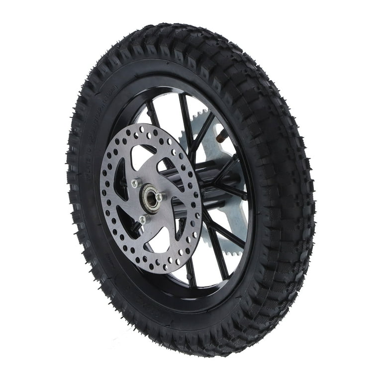 Pocket Bike Tire, Rear Wheel Simple Installation With Metal Wheel For Tire  Replacement Replacement For Mini Dirt Bike 