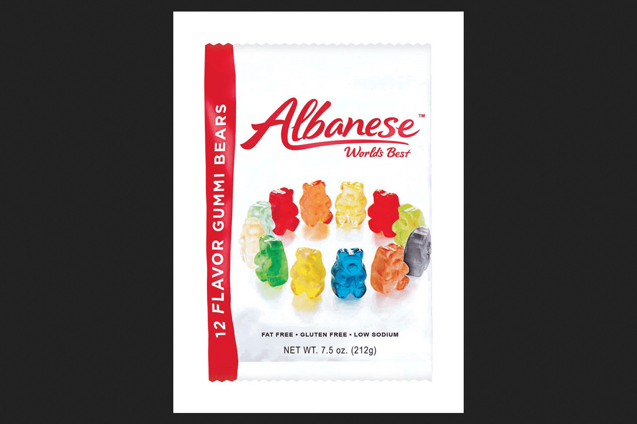 Albanese 12 Sour Flavors Gummy Bears 7 oz. by ALBANESE