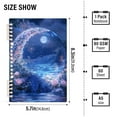 thumbnail image 2 of FORMRS 1-Subject Spiral Notebook 8" x 5" College Ruled 60 Refillable Sheet A5 Hard Cover, 2 Pack, Crystal Ball, 2 of 7