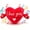 Heart, variant on LHYXU New Interactive Music Plush Toy, Stuffed Doll Fruit Shape Happy Interaction Touch Sensitive The Perfect Gift For Birthdays Easter Halloween Christmas Valentine's Day(Heart)