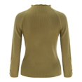 thumbnail image 2 of Vedolay Sweater Womens Casual Long Sleeve Soft Loose Fit Cable Knit Pullover V Neck Sweater,A A, 2 of 5