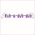 thumbnail image 1 of Rub-a-Dub-Dub Vinyl Decal - Large - Violet, 1 of 2