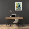 thumbnail image 3 of Vitaletti, Carolee 12x14 White Modern Wood Framed Museum Art Print Titled - Plumed Peacock II, 3 of 4