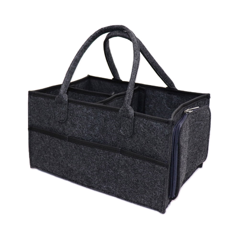 Portable Baby Diaper Organizer Felt Nursery Storage with Changeable