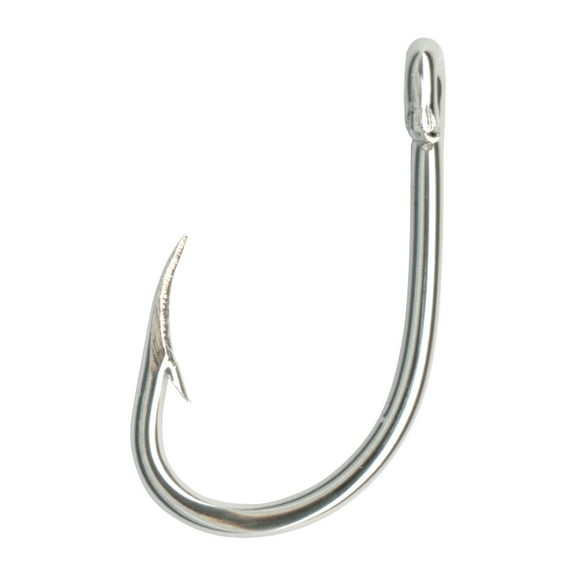 Mustad O'Shaughnessy Live Bait Hook Nickel 10 pack - Size #2