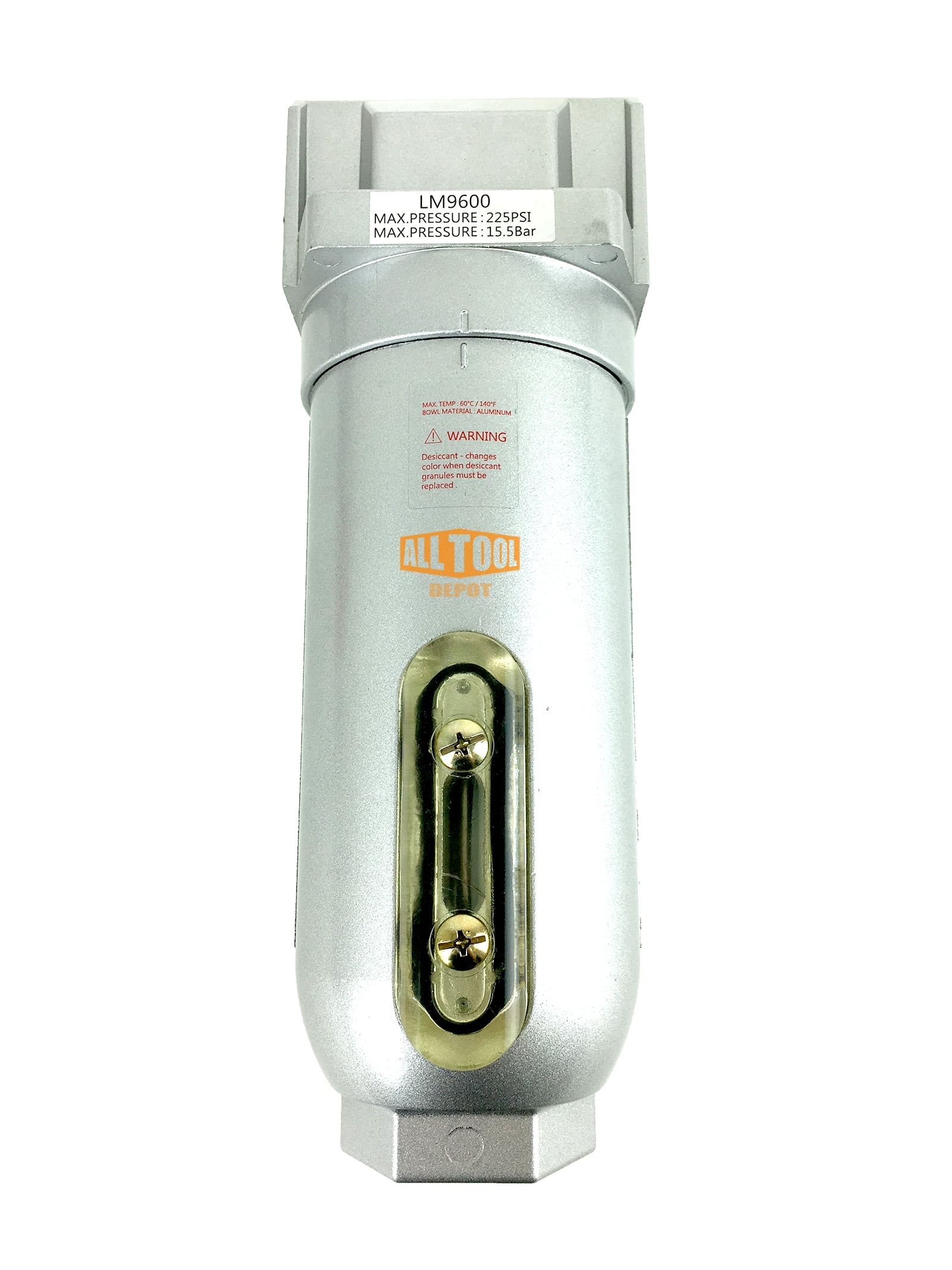 1" NPT Super Duty Compressed Air In Line Filter Desiccant Dryer