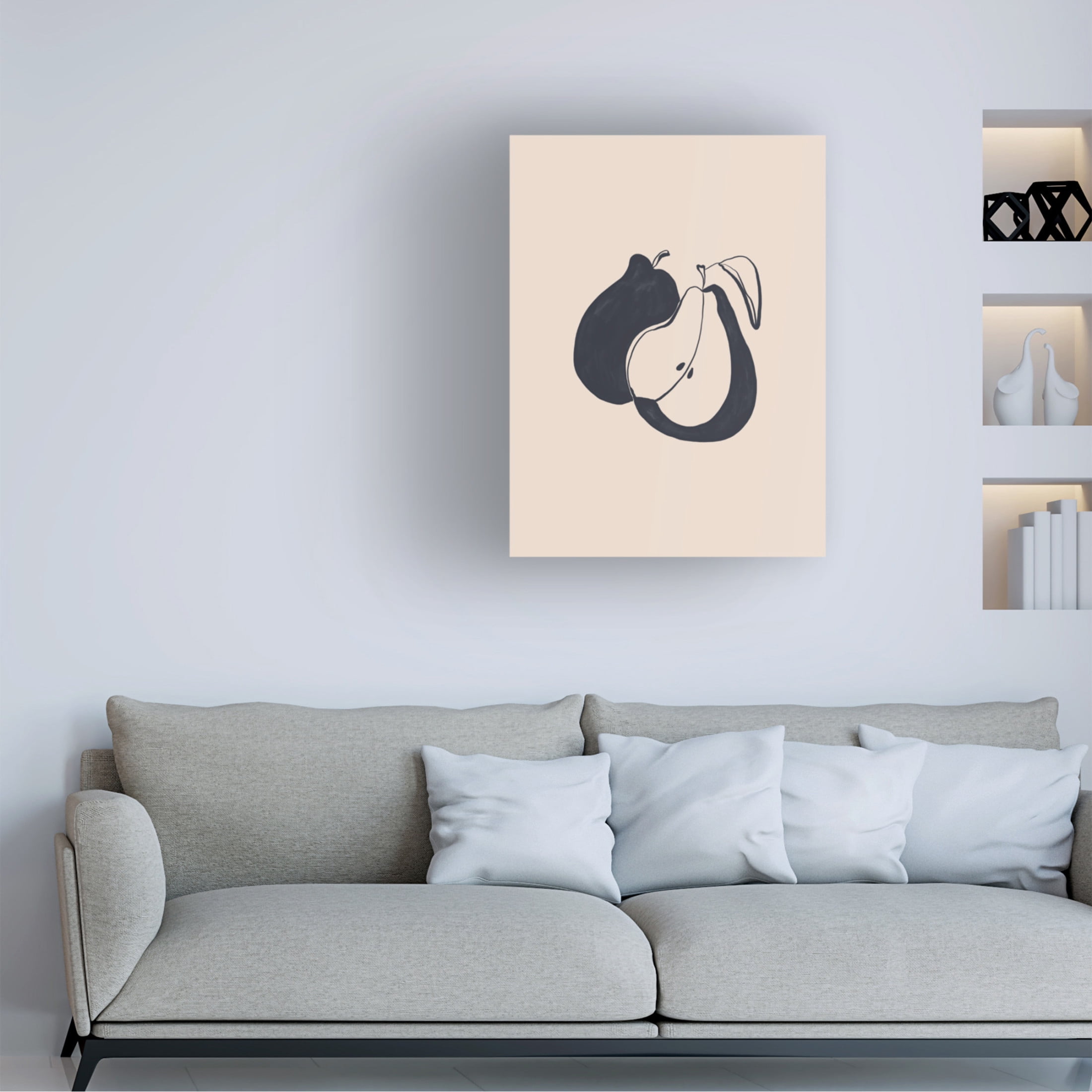 Trademark Fine Art Ivy Green Illustrations Pears Canvas Wall Art