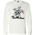 thumbnail image 3 of Inktastic Schnauzer with Heart Long Sleeve T-Shirt, 3 of 5