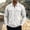 White, variant on WIZUTIZ Men's Casual Jacket Solid Color Lapel Collar Zipper Closure Multi-Pocket Long Sleeve Waffle Knit Polyester Top for Outdoor Daily Summer Streetwear