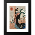 thumbnail image 2 of Utagawa Kuniyoshi 18x24 Black Modern Framed Museum Art Print Titled - Snow; Beauty on a Veranda (Mid-19th Century), 2 of 5