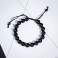 thumbnail image 2 of RSAMD Charm Natural Lava Stone Gemstone Beads Buddha Head Lion's Head Men's Bracelets-206-6, 2 of 2