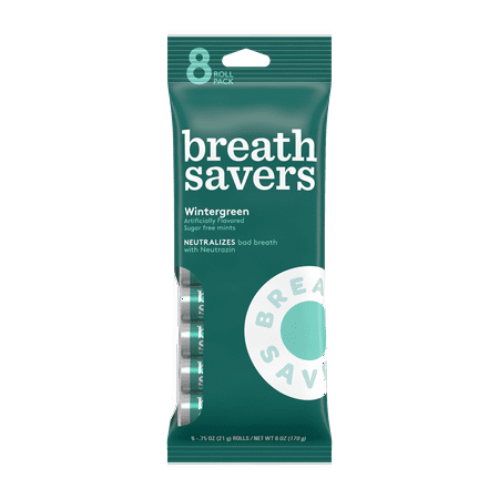 (2 Pack) Breath Savers, Wintergreen Mints, 6 Oz, 8
