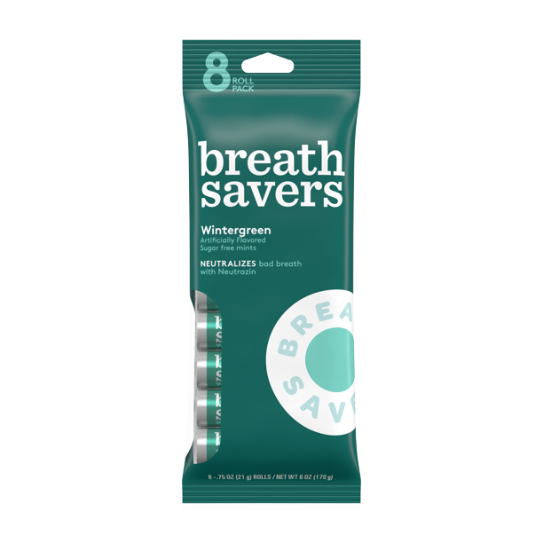 Breath Savers, Wintergreen Mints (8Roll Pack), 6 Oz.