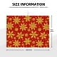 thumbnail image 2 of Fotbe Christmas With Gold Snowflakes Alfombrilla de Secado para Cocina con Estampado, 18x24 Pulgadas, 2 of 7