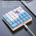 thumbnail image 2 of tredstone Wired Mechanical Numeric Keypad XDA Key Shape Improved Input Speed Soft Lighting Numeric Keyboard Blue blueaxis, 2 of 6