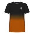 thumbnail image 4 of Camisas de Manga Larga para Hombres Imprimir Casual Cuello Redondo Blusa de Manga Corta, Camisas de Lino para Hombres, 4 of 9