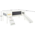 thumbnail image 3 of DONCO Twin Art Play Junior LOW LOFT, White Wash/Dark Grey, 3 of 8