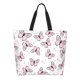 thumbnail image 1 of Fotbe Pink Butterflies (2) Bolsa Tote Estética de Lona con Estampado para Mujer - Bolsa Reutilizable de Hombro Casual para Vacaciones, Compras, Trabajo y Gimnasio, 1 of 8