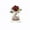 Red, variant on Rose Flower Acrylic Ornament - 2D Flat Rose Wreath Tabletop Decoration for Mother's Day - DIY Craft Gift for Mom from Daughter and Son - Home Decor Accessories (Red)