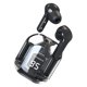 thumbnail image 3 of Auriculares inalámbricos con estilo transparente multifunción con cancelación de ruido HiFi estéreo con control táctil Bluetooth negro, 3 of 10