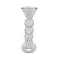 thumbnail image 1 of Sagebrook Home Glass 7.75" Candle Holder, Clear, 1 of 2