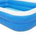 thumbnail image 6 of 102" x 70" x 22" Inflatable Swimming Pool - Wall Thickness 0.3mm Family Full-Sized Blow Up Pool, Heavy Duty Above Ground Pool for Kids, Adults, Outdoor, Backyard, Pool Party,Blue, 6 of 9