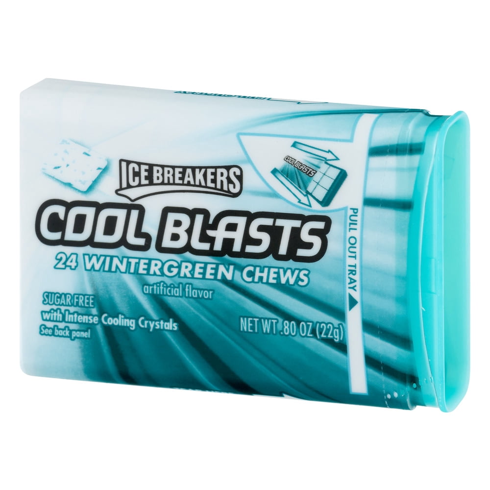 Ice Breakers Cool Blasts Sugar Free Mints in Wintergreen