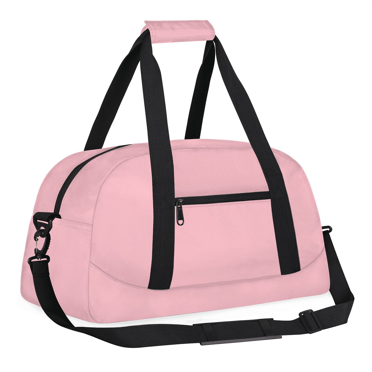 Herdesigns Light Pink Sports Duffle Bag for Women & Men, Gym Bag Dance Bag Overnight Bag Carry On Weekender Travel Bag