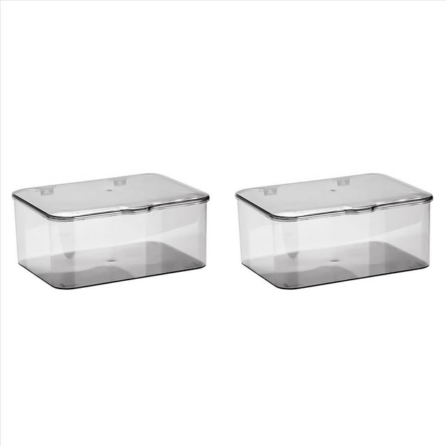 2X Organizador de Faciales de Maquillaje Almacenamiento de Escritorio de Gran Capacidad una Prueba de Polvo Diseñado para Almacenar Faciales Hidratantes-A