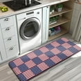 thumbnail image 3 of Red White and Blue Star Striped Pattern Kitchen Rug Mat,Kitchen Runner Rugs Non Skid Washable,Decorative Kitchen Floor Mats for Kitchen,Sink,Laundry,17"x47.2", 3 of 7