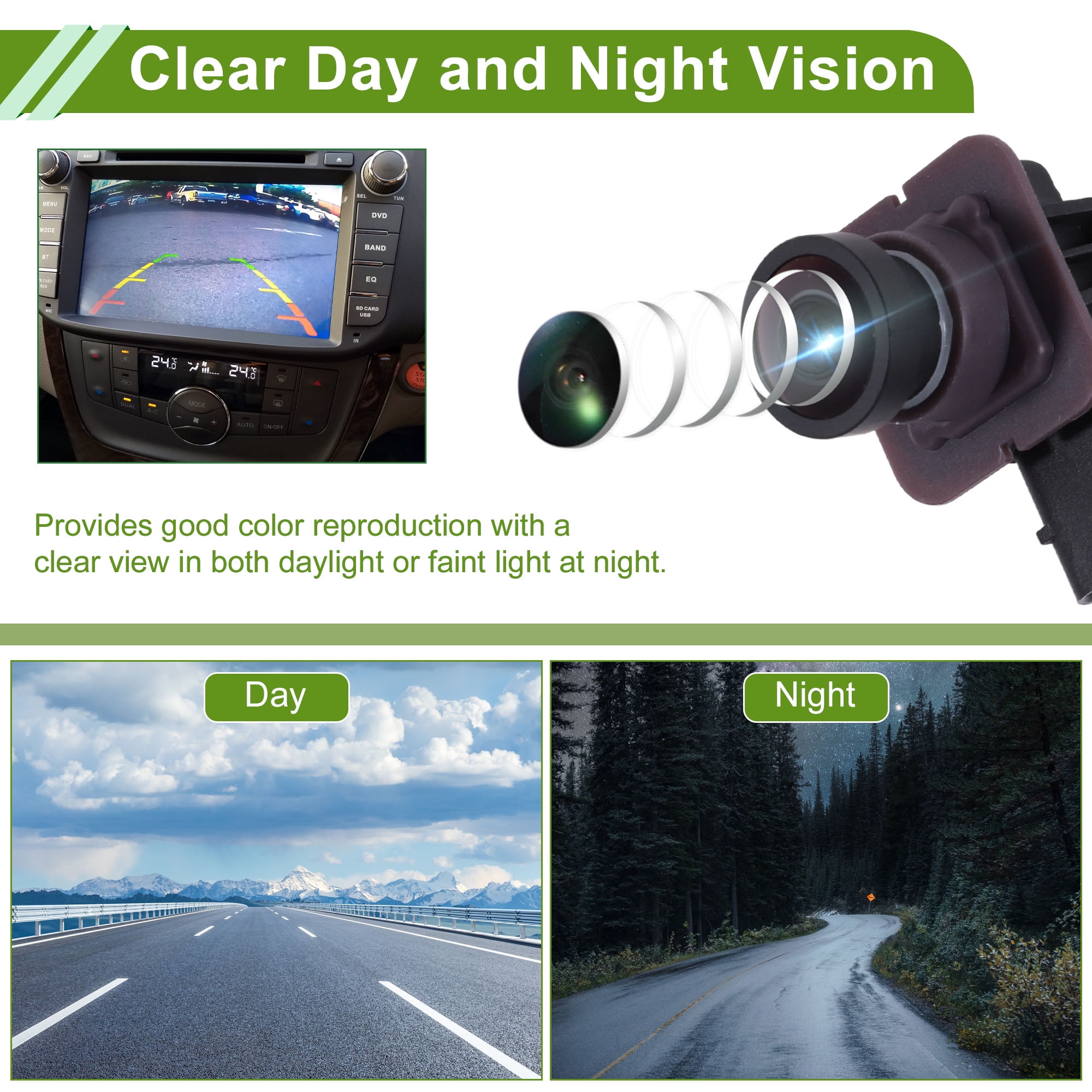 Unique Bargains Car Park Assist Rear View Backup Camera for Ford Escape 2014 2015 2016