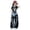 Black1, variant on Girls Loose Hop Jazz Dance Pants Relaxed Fit Streetwear Pants Jazz Street Dance Denim Overalls for Teen Girls Cargo Jumpsuit with Belt and Drawstring Hem Baggy Wide Leg Casual Denim Romper