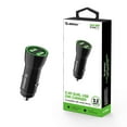 thumbnail image 4 of Esoulk 12W/2.4A Dual USB, 2 USB-A Ports Car Charger for HMD Vibe - Black, 4 of 9