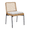Begie, variant on Guyou Modern Rattan Dining Chairs Set of 2 with Linen Upholstered Seats & Black Metal Legs for Kitchen, Dining Room & Living Room, Beige