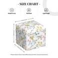 thumbnail image 4 of Gukieu Floral Print Leather Tissue Box, PVC Waterproof Velcro Opening and Closing Square Tissue Box Holder, Suitable for Home and Office Decoration, 4 of 7